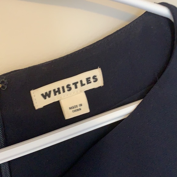 Whistles navy belted dress - Picture 3 of 7